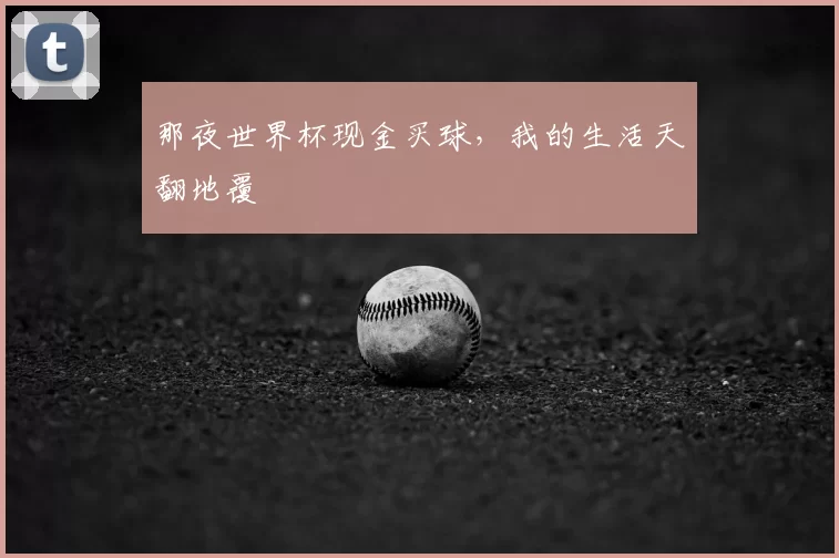 那夜世界杯现金买球，我的生活天翻地覆