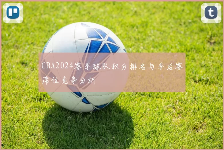 CBA2024赛季球队积分排名与季后赛席位竞争分析